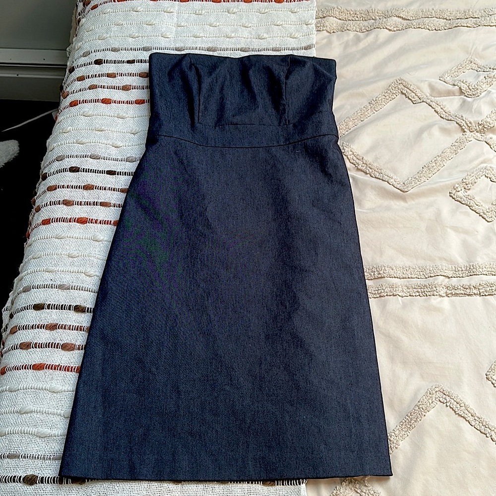 Denim Strapless Dress
